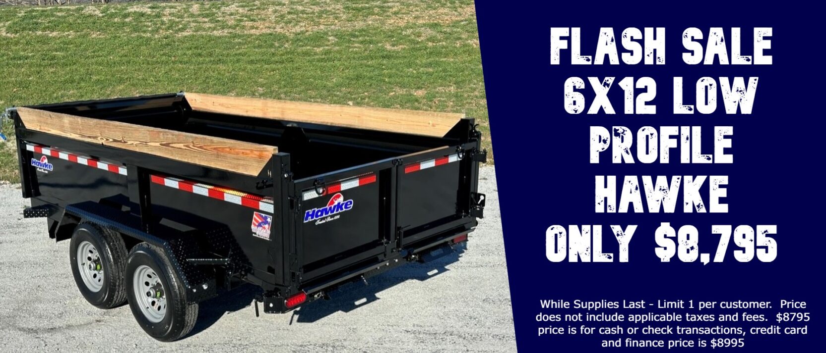 hawke promo Hawke Dump Trailer Sale